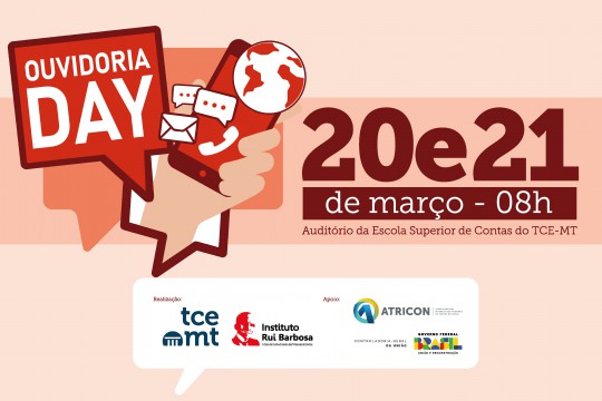 1° Ouvidoria Day presencial do TCE-MT será nos próximos dias 20 e 21; inscreva-se