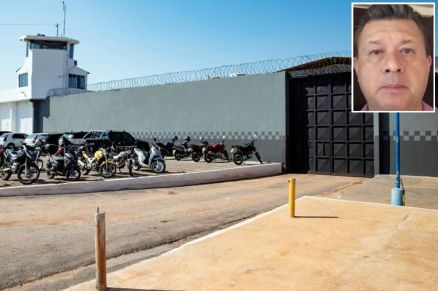 Bezerra visita filho na PCE que assassinou casal em Cuiabá; Assista