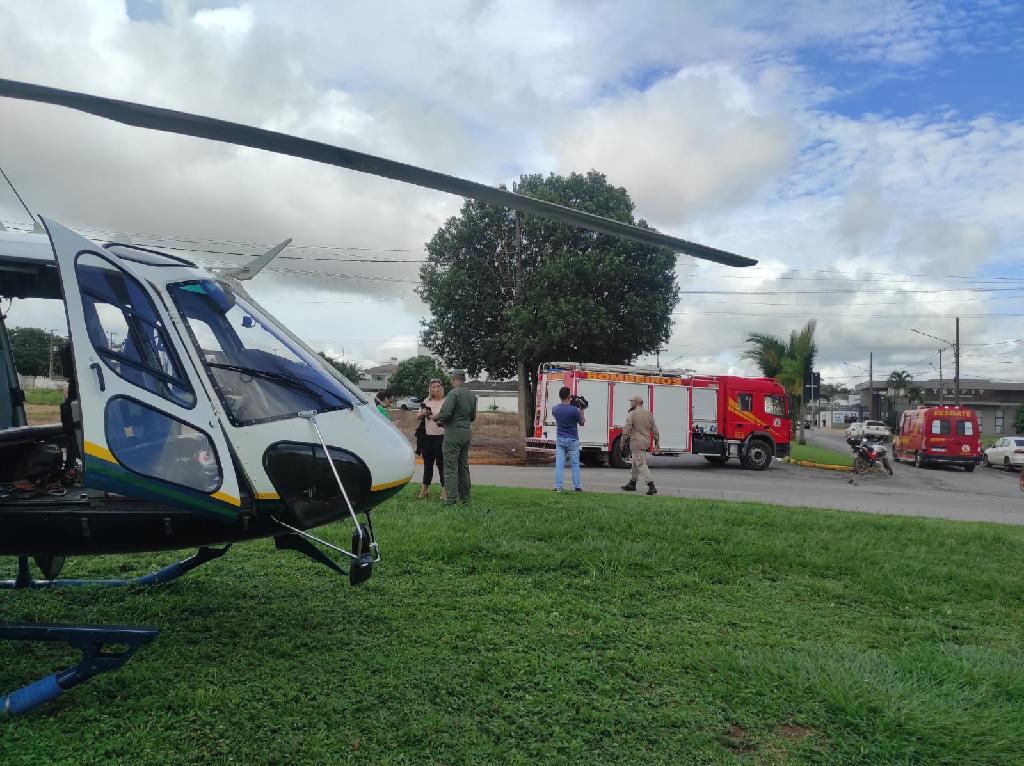 Ciopaer resgata vítima de acidente em fazenda de Nova Ubiratã