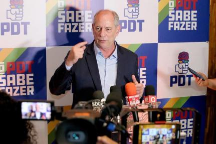 Ciro Gomes será oficializado hoje pelo  PDT como candidato ao Palácio do Planalto