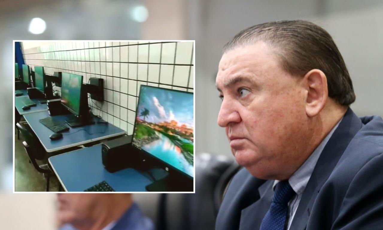 Com recursos de Nininho, escola de Alto Araguaia é equipada com computadores para laboratório de pesquisa