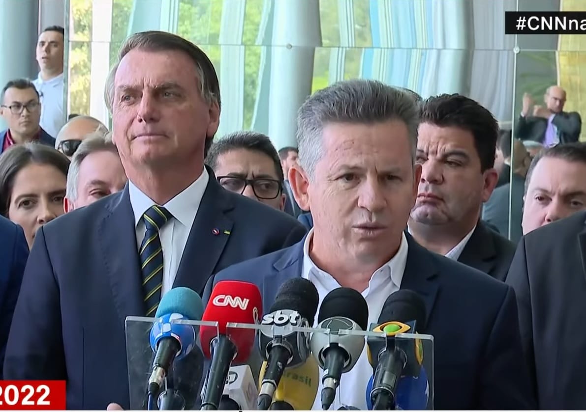 Em Brasília Mauro Mendes declara apoio à Bolsonaro no 2º  turno