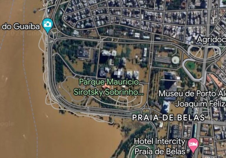 Enchente em Porto Alegre pode ser vista no Google Maps após atualização