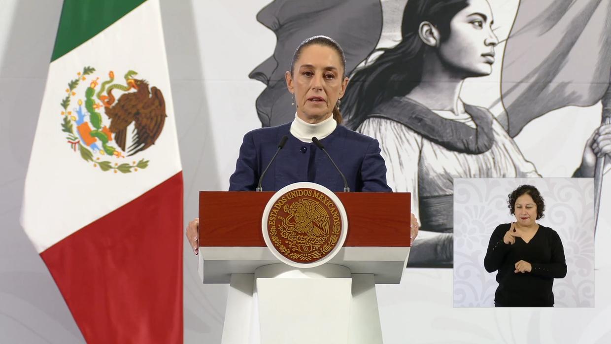 Estados Unidos suspende tarifas para o México por um mês, diz presidente Claudia Sheinbaum