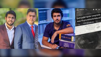 Filho de Emanuel Pinheiro faz rifa para pagar festa de formatura