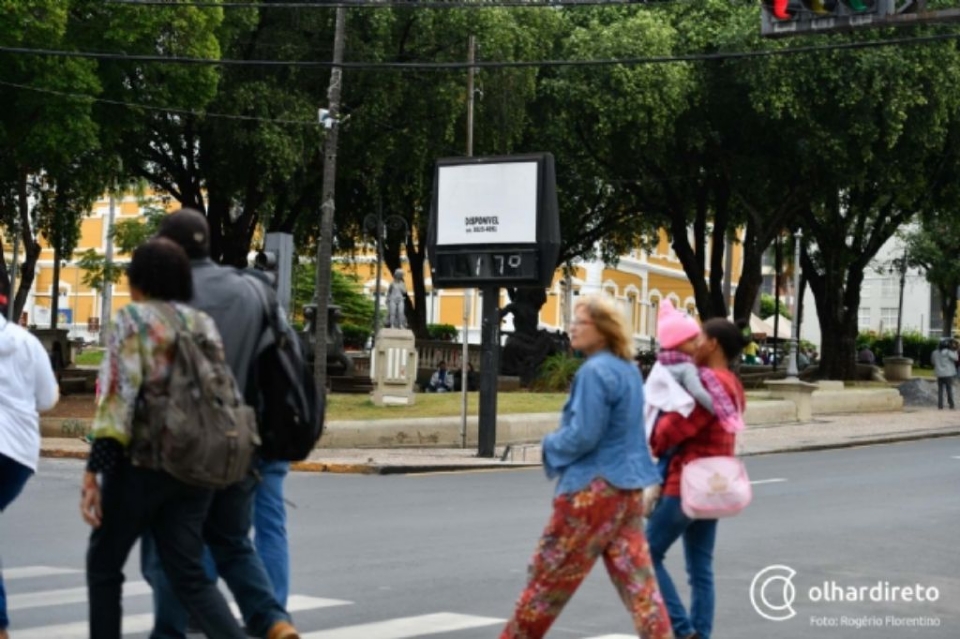 Frio em Cuiabá se estende até o final de semana e pode atingir 12°C