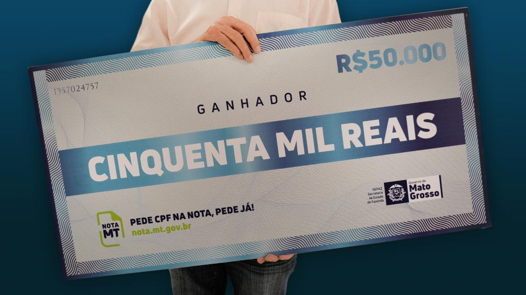 Governo de MT vai sortear R$ 900 mil todo mês no Programa Nota MT