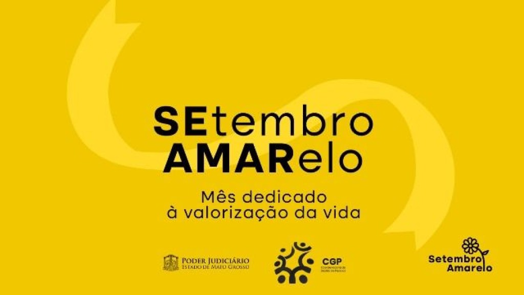 Iluminação especial no Tribunal de Justiça marca início das ações do Setembro Amarelo