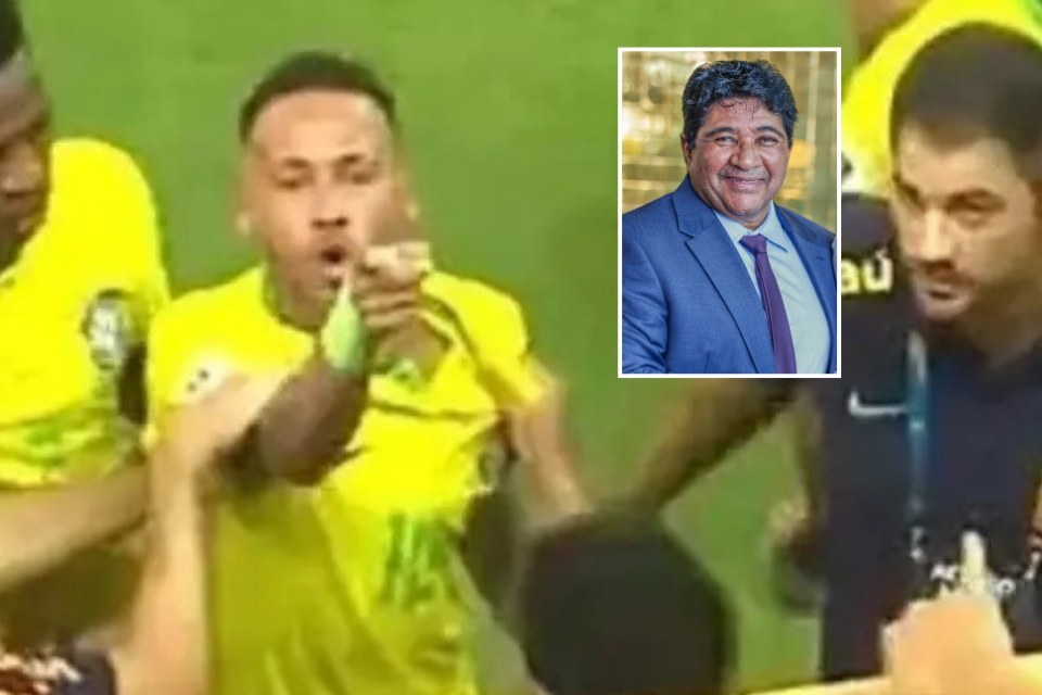 Jornalista diz que Neymar xingou presidente da CBF e questionou dirigente por ter levado jogo pra Arena Pantanal