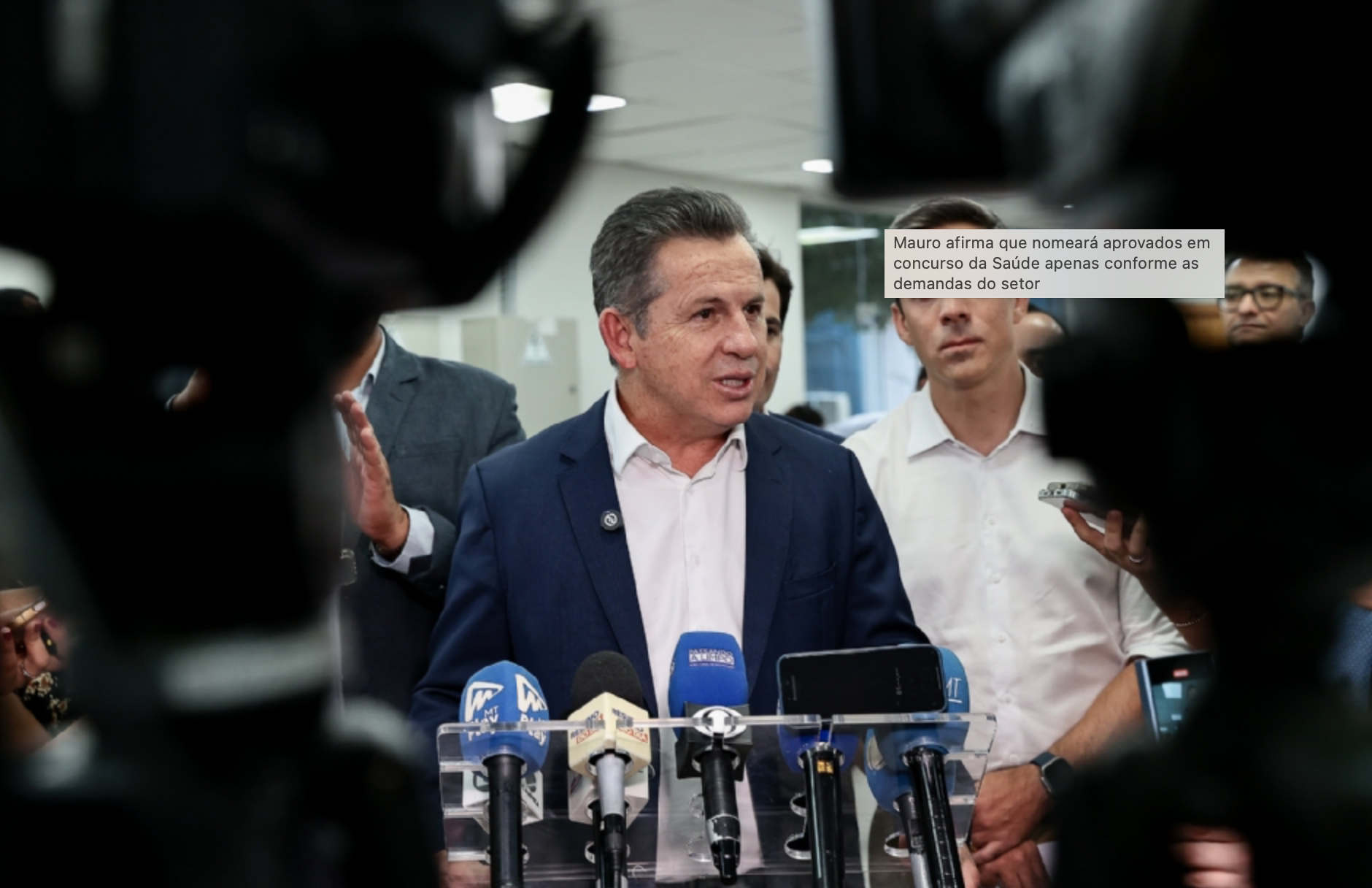 Mauro afirma que nomeará aprovados em concurso da Saúde apenas conforme as demandas do setor
