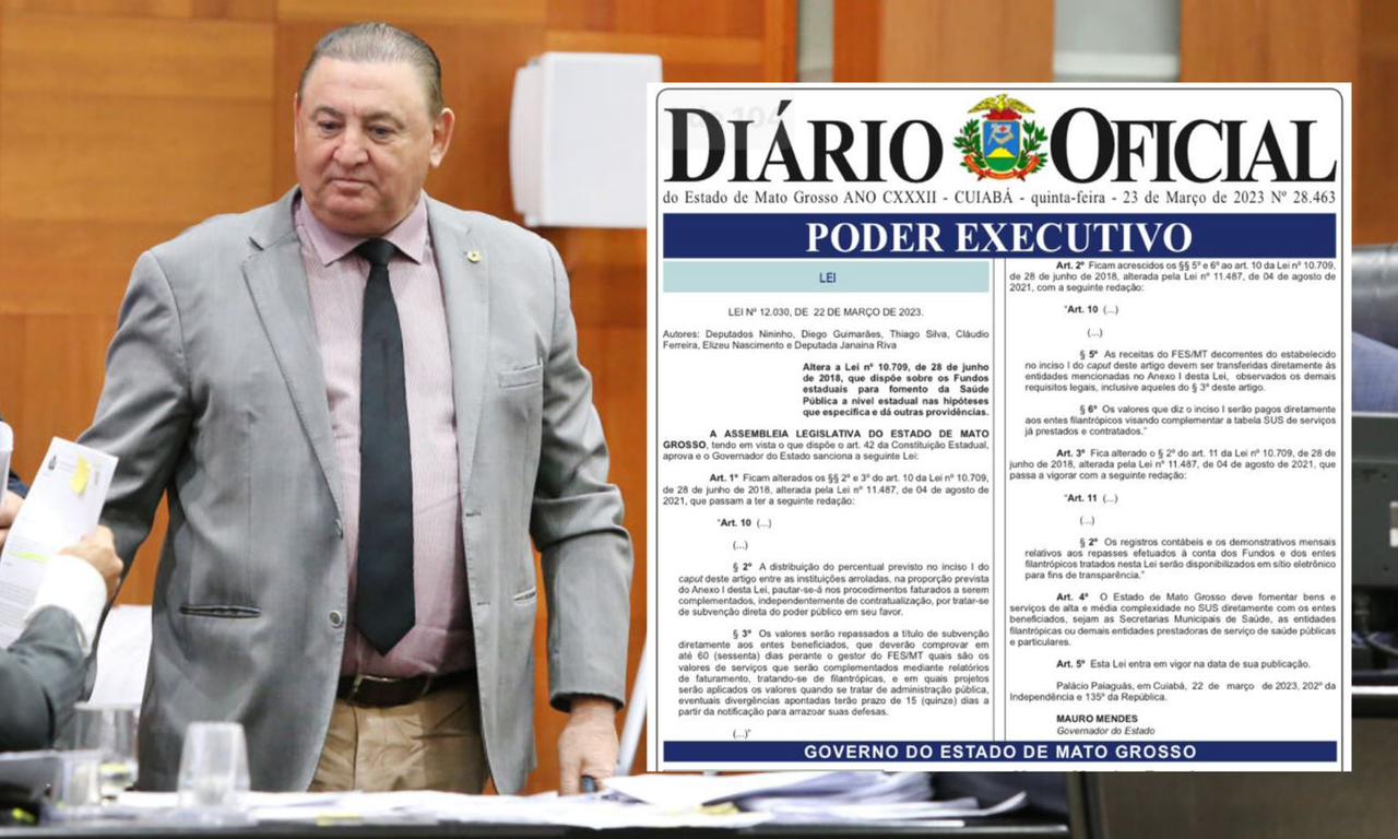 Mauro Mendes sanciona lei de Nininho que autoriza repasse direto de recursos aos hospitais filantrópicos de MT