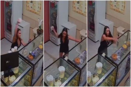 Mulher enfurecida invadi confeitaria, quebrar itens e ameaçar proprietário