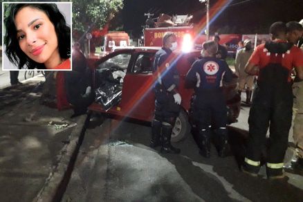 Mulher morre após bater carro em árvore em avenida de VG
