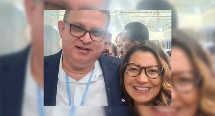 Na Cop 27 Secretário de Mauro posta foto com esposa de Lula
