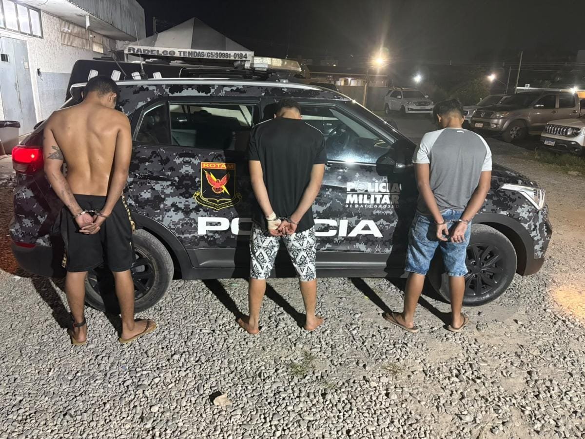 Operação Rotam prende três traficantes e apreende 70 porções de maconha em Cuiabá