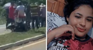 Mulher morre em acidente de moto em Chapada dos Guimarães; bebê e condutor em estado grave