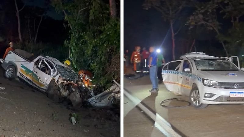 Colisão entre três veículos na BR-364 deixa dois mortos perto de Cuiabá