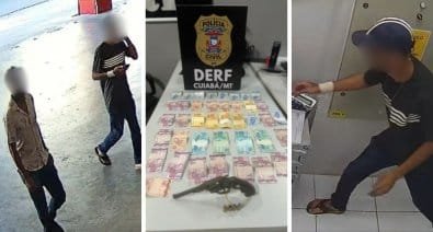 Criança de 11 anos é ferida por disparo em assalto a farmácia em Cuiabá; dois presos