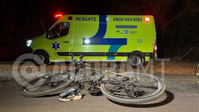 Ciclista morre atropelado múltiplas vezes na BR-364 em Mato Grosso