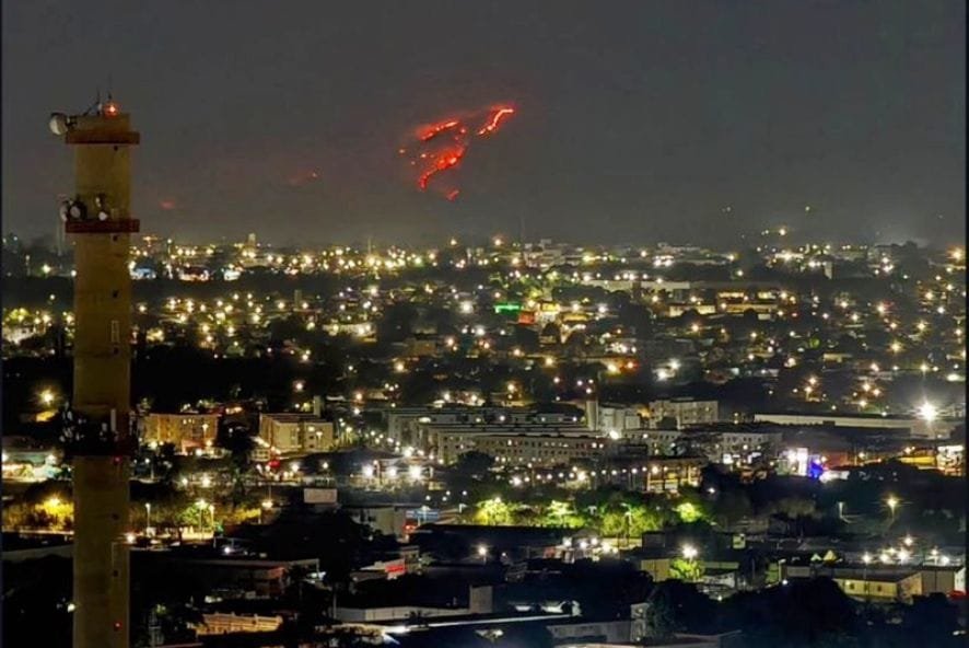 Incêndio no Morro de Santo Antônio causa emergência em município de Mato Grosso