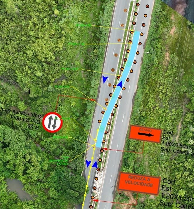 Viaduto na BR-070 em Cuiabá altera fluxo de tráfego por 90 dias; via opera em mão dupla