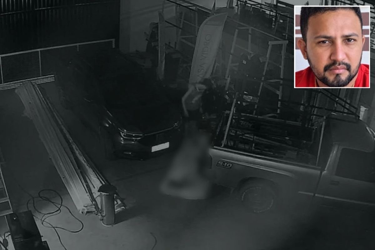 Câmeras flagram jovem arrastando corpo de pintor após homicídio em Sinop