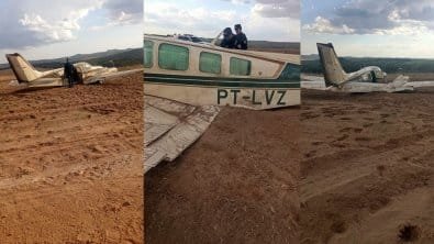 Avião realiza pouso de emergência em propriedade rural de Mato Grosso próximo à BR-364