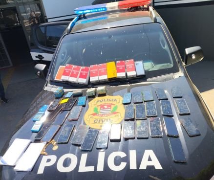 Celulares apreendidos