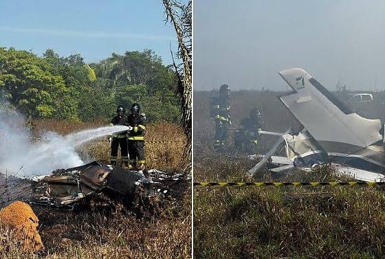 Avião cai em Mato Grosso com tráfico de drogas em investigação; três morrem