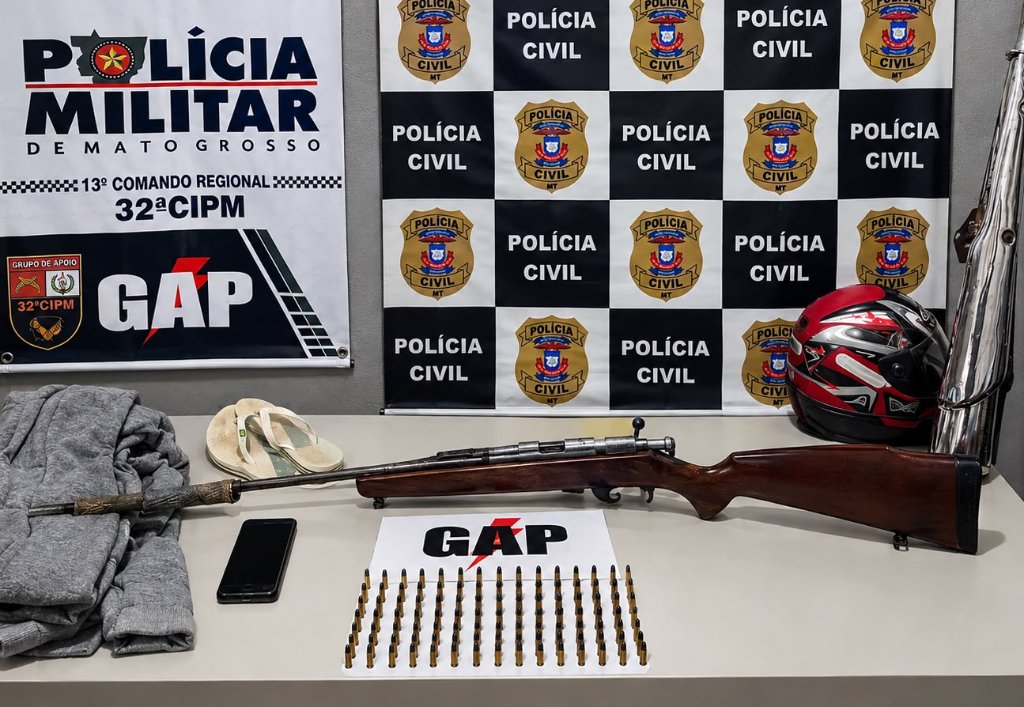 Adolescente de 17 anos é apreendido após roubo a mão armada que deixou casal amarrado em Mato Grosso