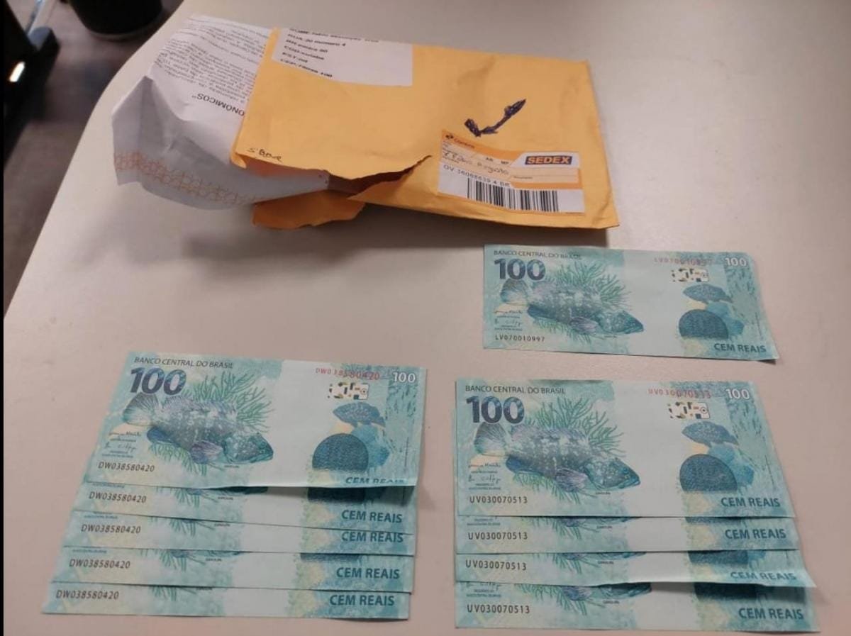 Homem é preso em Mato Grosso ao receber R$ 1 mil em cédulas falsas pelos Correios