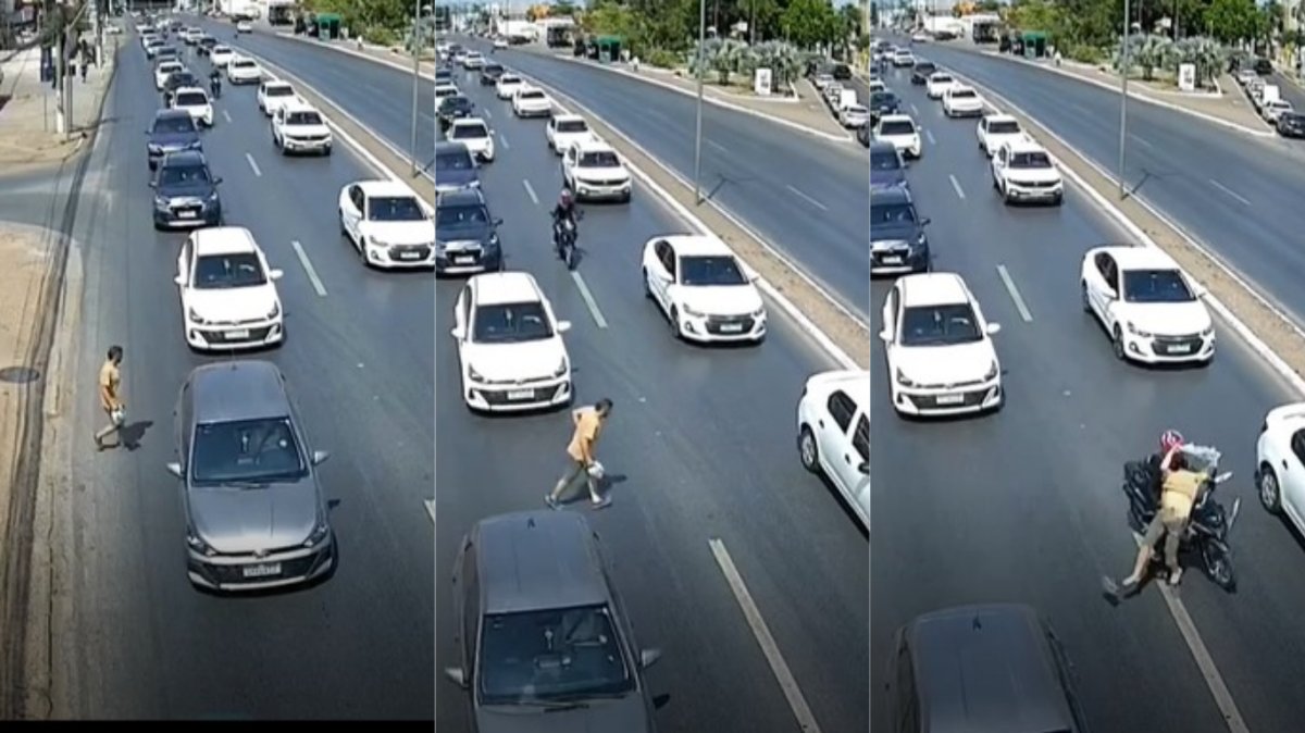 Vídeo documenta atropelamento fatal de pedestre na Avenida Fernando Corrêa em Cuiabá