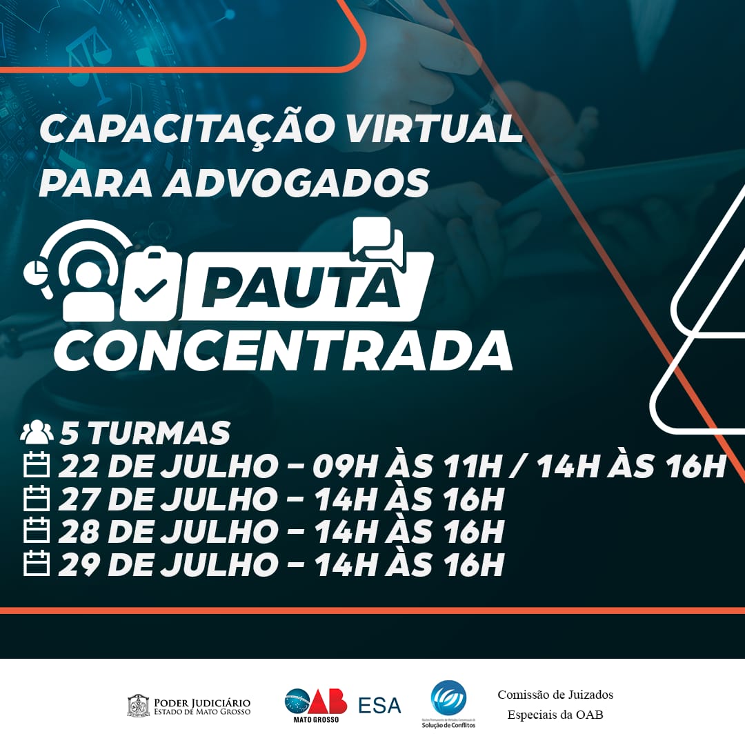Pauta Concentrada: Participe do curso gratuito para advogados(as) que atuam em juizados especiais