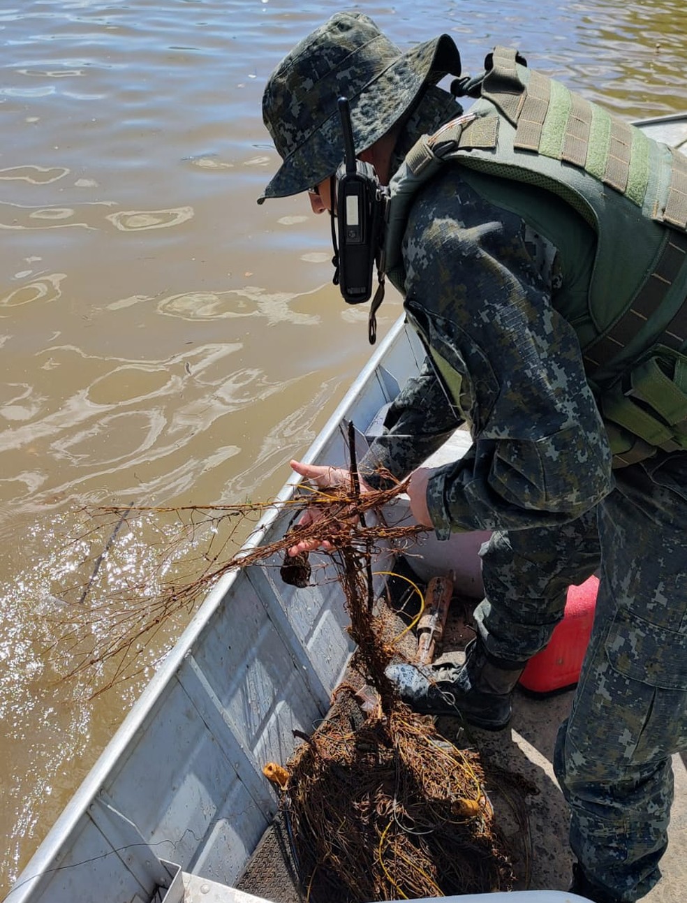 Pescador é preso em flagrante  usando rede de pesca no Rio Cuiabá