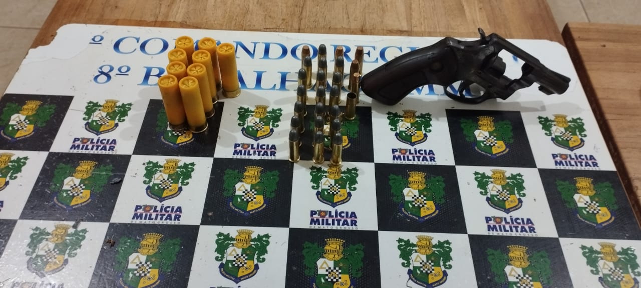 PM prende homem por ameaça e porte ilegal de arma em Carlinda