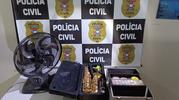 Polícia recupera saxofone avaliado em R$ 8 mil que foi furtado em Cáceres