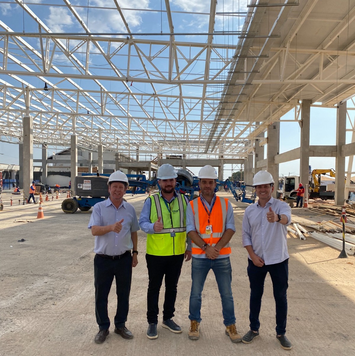 Prefeito visita obras de ampliação do aeroporto de Sinop e destaca ritmo acelerado