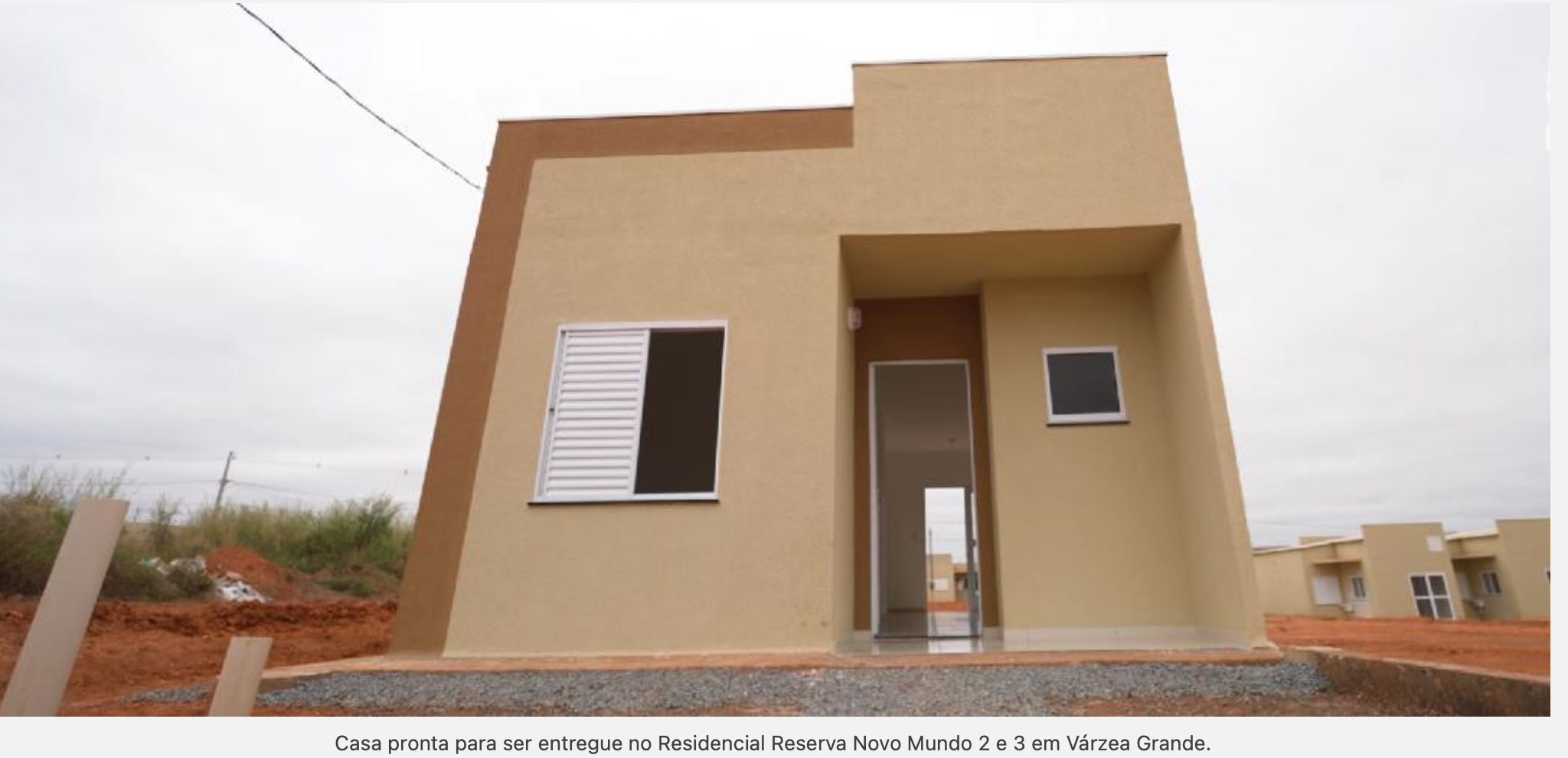 Primeira-dama de MT participa de entregas de casas em Várzea Grande nesta terça-feira (13)