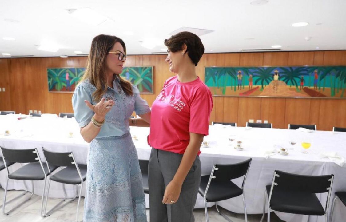 Primeira-dama não recepciona Janja e Lula em visita a MT
