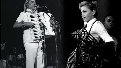 'Rei do baião' encontra a 'rainha do pop': Madonna publica vídeo escutando Luiz Gonzaga