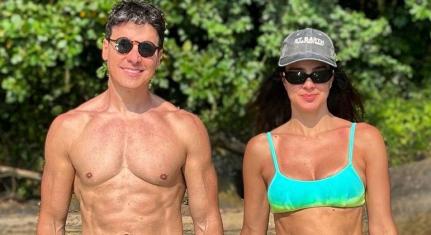 Rodrigo Faro e Vera Viel exibem corpos sarados