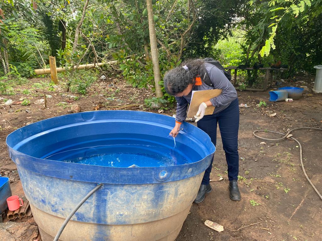 Vigilância de Zoonoses visita Aldeia Tadarimana em ação de prevenção e enfrentamento do Aedes