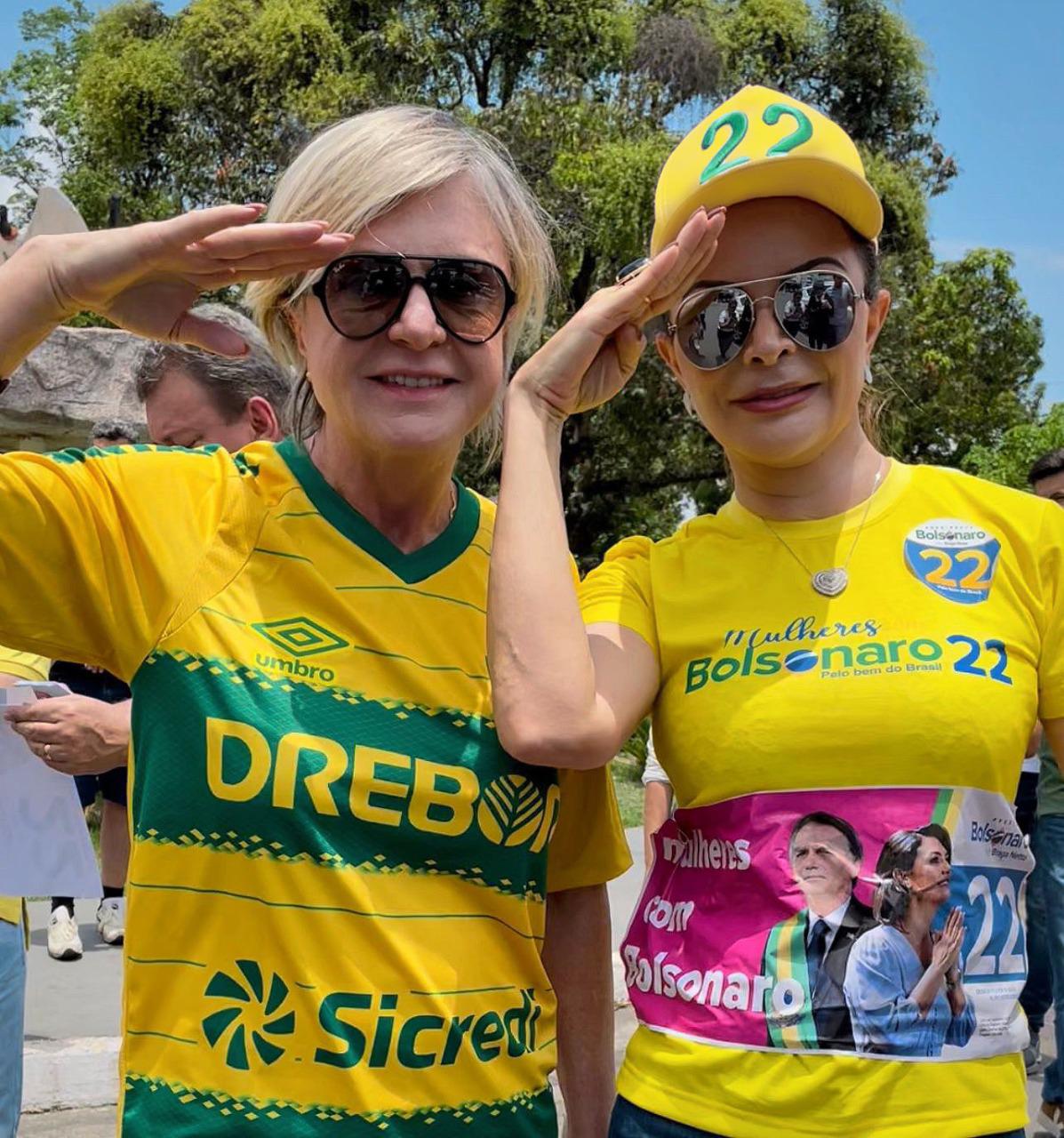 Virginia Mendes e  Margareth Buzetti mobilizam movimento Pro- Bolsonaro em MT