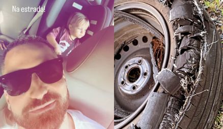 Viúvo de Paulo Gustavo passa por susto com filhos na estrada